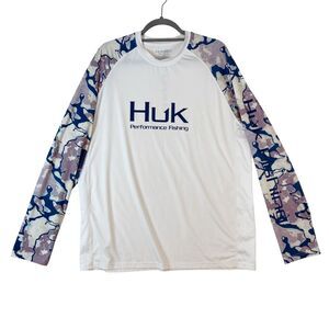 Huk Performance Fishing Shirt Men's XL Long Sleeve Sun Shirt Lightweight Boating